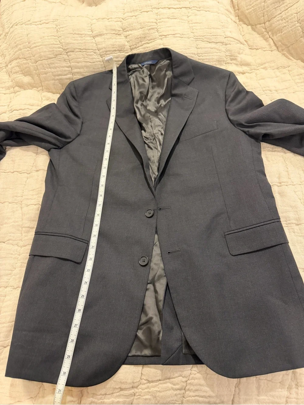 Brooks Brothers Vitale Barberis Canonico 1818 Regent Fit Charcoal Two Piece Suit